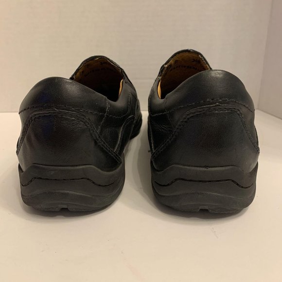 Abeo Black Leather Slip-Ons Orthotics Comfort - Picture 4 of 8